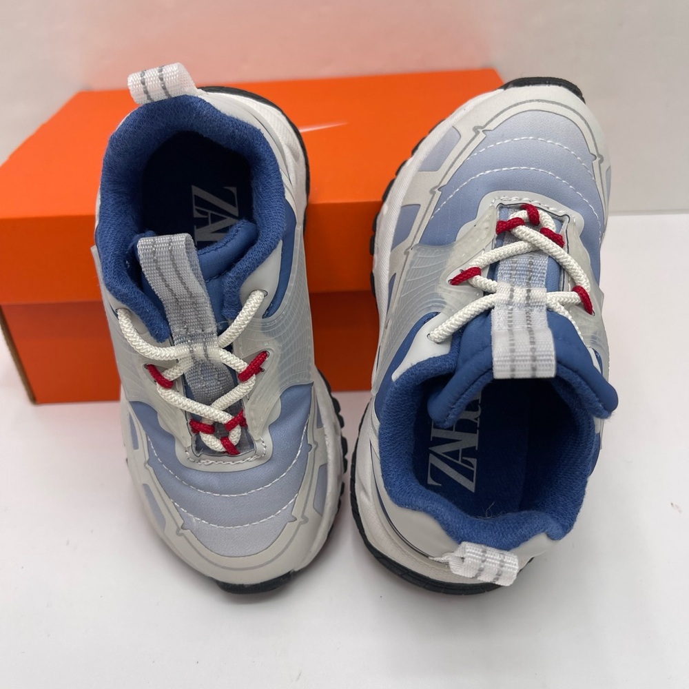 Zara Kids Blue and White Sneakers - Picture 14 of 16